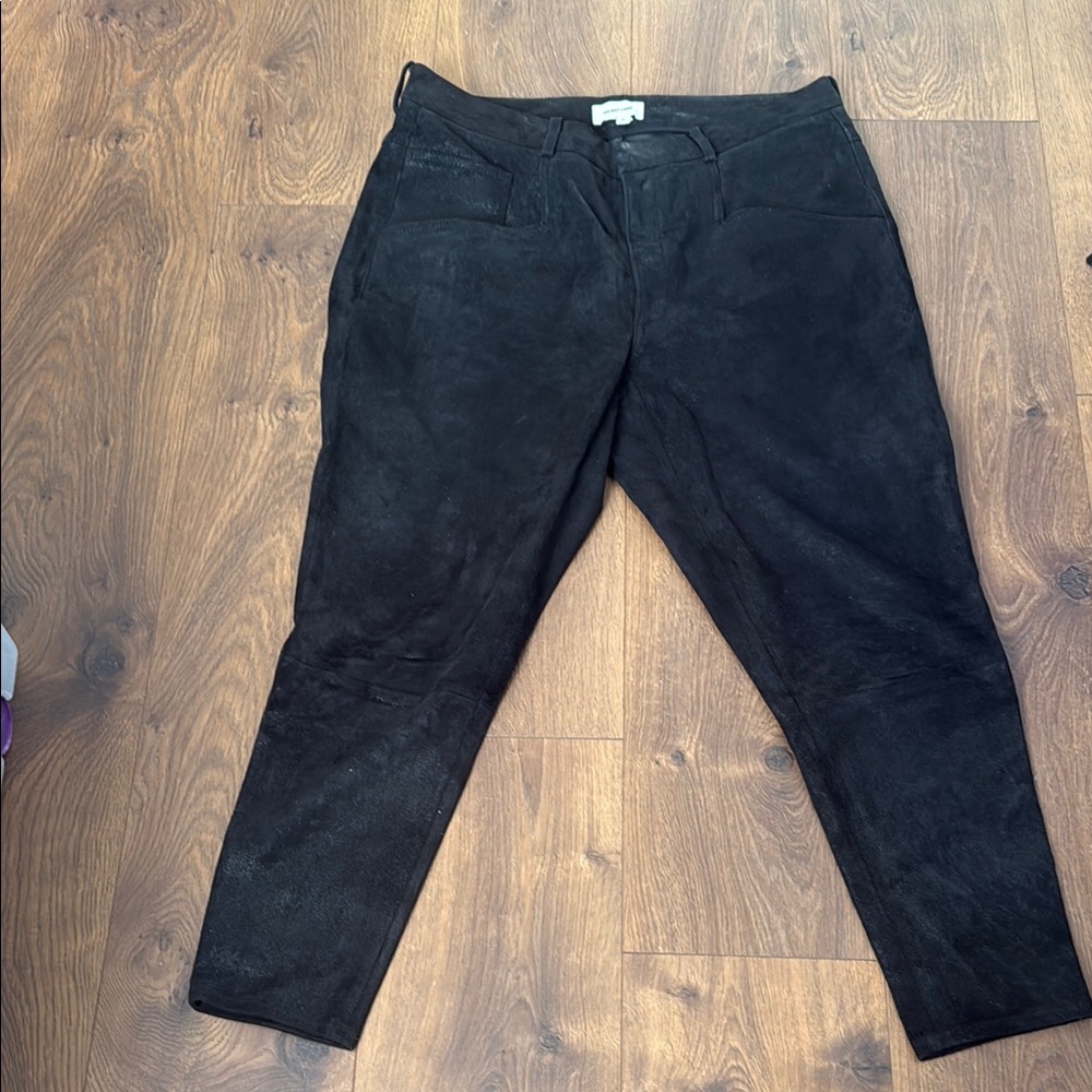 Black Suede Pants